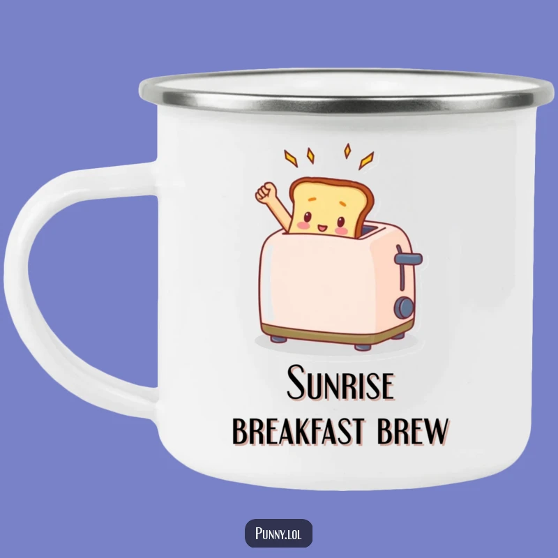 Funny Toast Toaster Camping Mug - Triumphant Outdoor Breakfast Gift