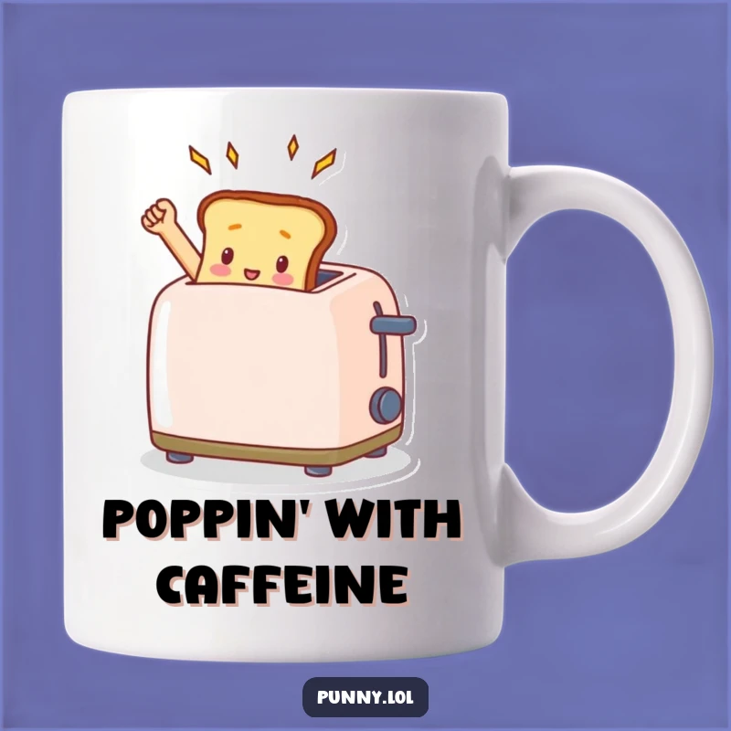 Funny Toast Toaster Mug - Tiny Triumphant Breakfast Gift Idea