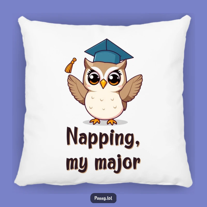 Funny Graduation Owl Pillow: Rest Your Head on Success