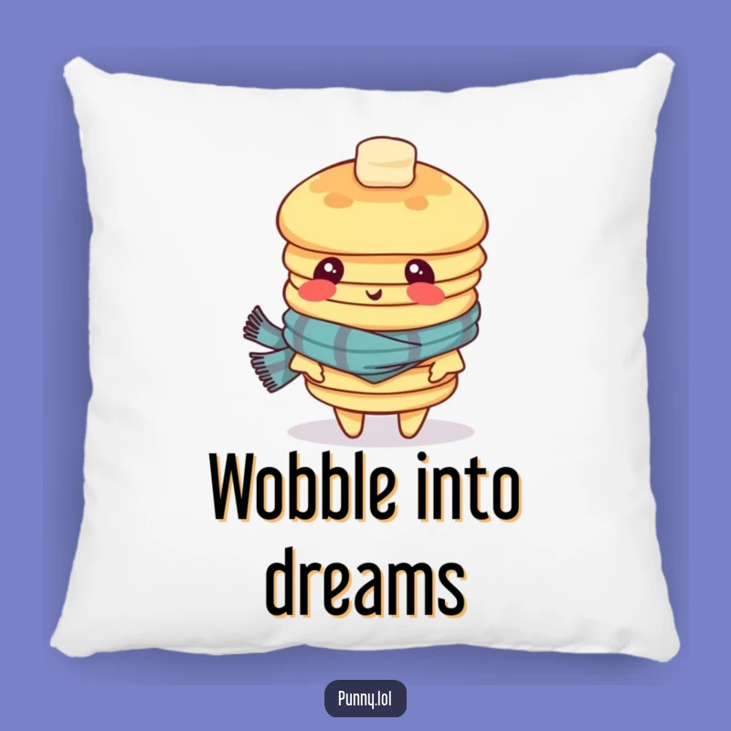 Funny Dizzy Pancake Stack Pillow: Snuggle Up with This Hilarious Breakfast Accent