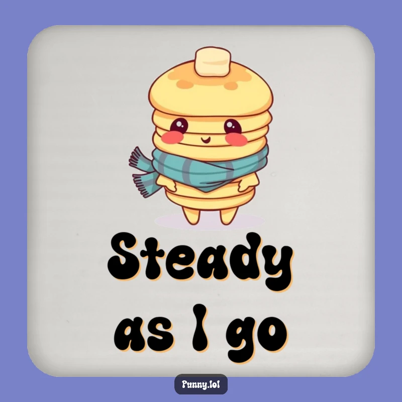 Funny Dizzy Pancake Stack Coasters: Protect Surfaces with Hilarious Breakfast Charm