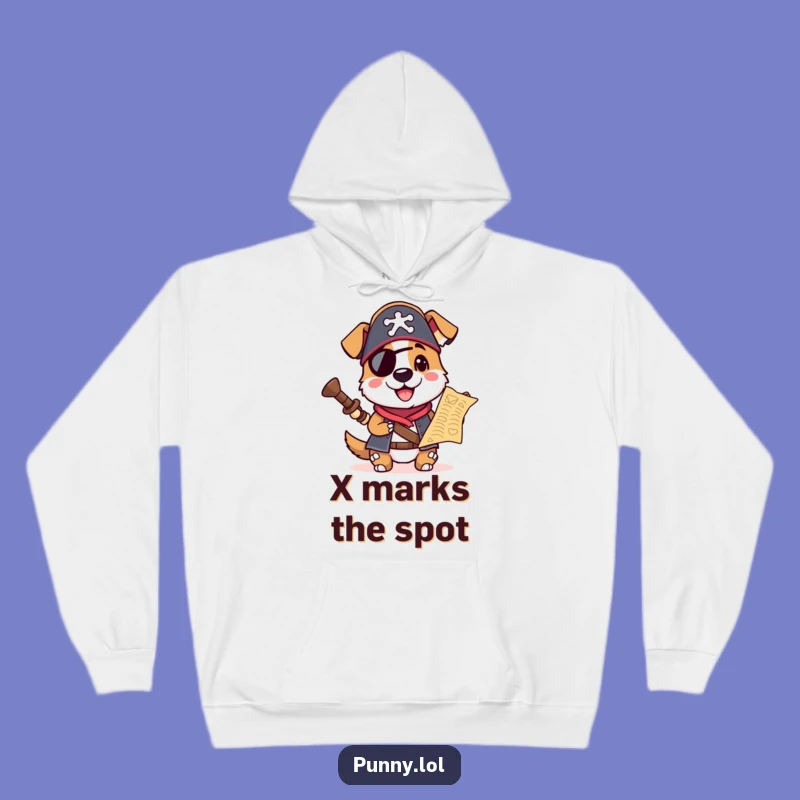 Funny Pirate Dog Hoodie: Cozy Up for Buccaneer Adventures