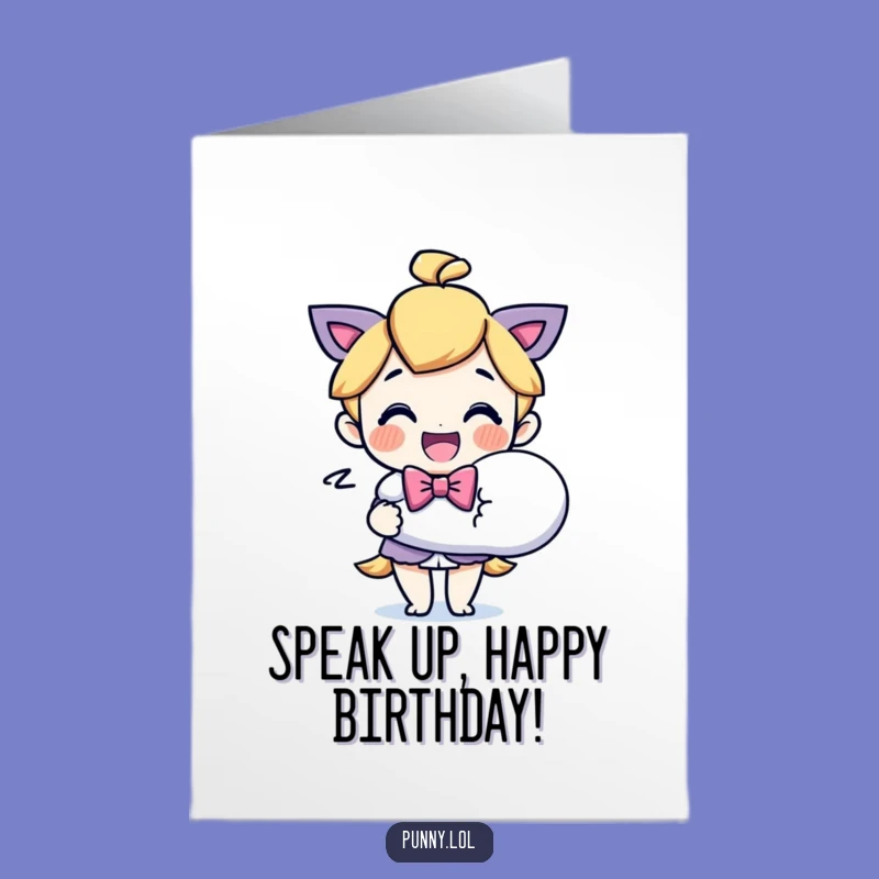 Free Printable Birthday Card: Big Words for a Funny Downloadable Gift