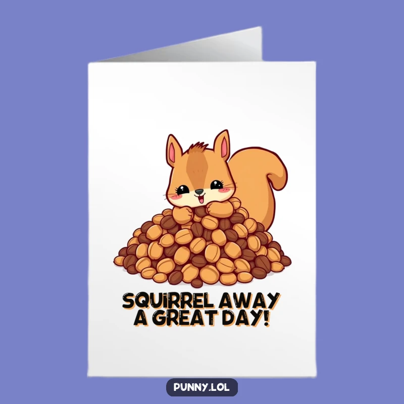 Free Printable Squirrel Birthday Card: Nutty Fun Downloadable Gift for a Great Year