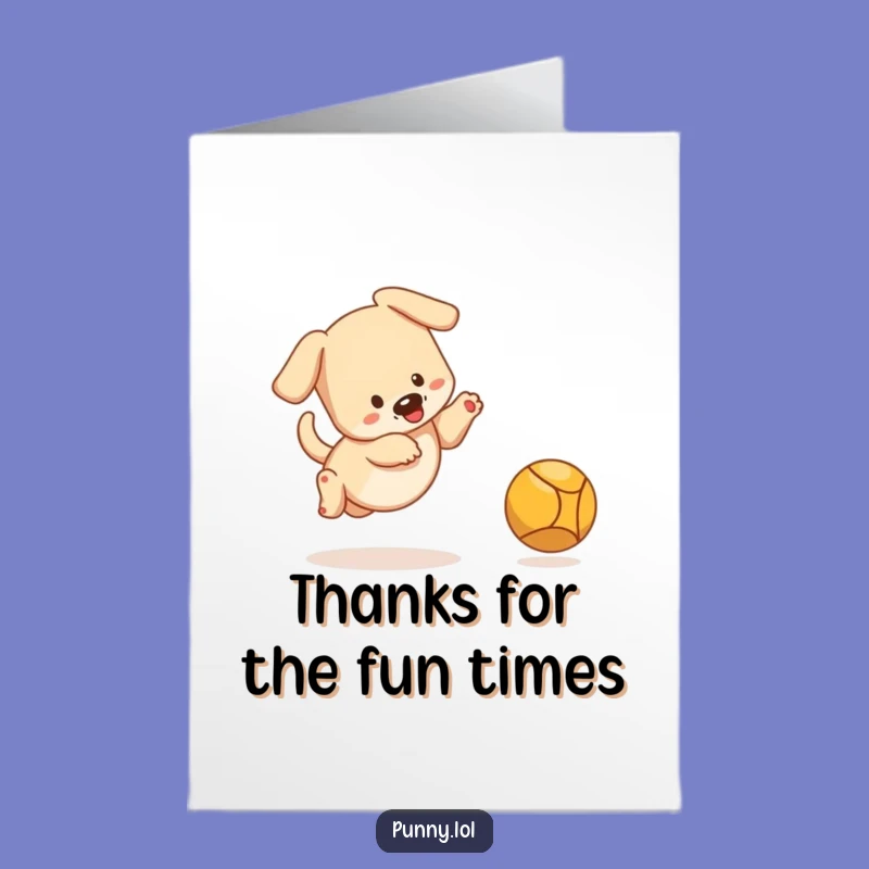 Free Printable Puppy Thank You Card: Paw-some Gratitude Downloadable for Thanks
